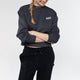 Mavi M1611601-70763 Mavi Logo Baskılı Gri Crop Kadın Sweatshirt