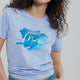 Mavi M1612240-70827 Mavı Baskılı Tışort Lavender Lustre Ss Kadın T-Shirt