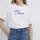 Mavi M1612421-620 Mavı Jeans Baskılı Kadın T-Shirt Beyaz