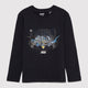 Mavi M6610238-900 Erkek Çocuk Batman Baskılı Uzun Kol T-Shirt