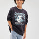 Mavi M6S10084-70087 Erkek Çocuk Şirinler Baskılı Sweatshirt