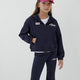 Mavi M7S10188-84371 1991 Mavi Baskılı Sweatshirt Koyu Lacive Kız Çocuk Sweatshirt