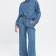 Allday Kadın Beli Lastikli Denim Pantolon