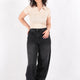 Hadise Symrje024445 Kadın 24445 Diz Dikiş Detaylı Baggy Jean