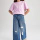 Defacto W7246A6 Kız Çocuk Jean Pantolon