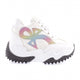 Kadın Mega Kalın Taban Simli Sneakers Ayakkabı 3632831