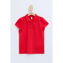 DeFacto I0427A6-22Y Kız Çocuk T-Shirt Kırmızı 
