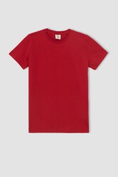 DeFacto K1687A6-22Y Erkek Çocuk T-Shirt Kırmızı 