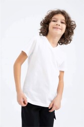 Defacto K1693A6 Erkek Çocuk T-Shirt Mavi - DEFACTO