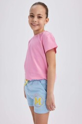 Defacto Z7718A6 Kız Çocuk T-Shirt Pembe 