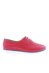 Dgn 093-23Y Kadin Bağcikli Comfort Ayakkabi Kırmızı 