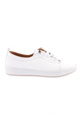 Dgn 1020-22Y Kadin Bağcikli Comfort Ayakkabi Beyaz 
