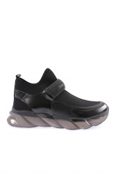 Dgn 104-23Y Kadin Strech Detayli Silver Taş Bantli Sneakers Ayakkabi Siyah 