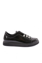 Dgn 1320-23Y Kadin Silver İp Aksesuarli Sneaker Ayakkabi Siyah 