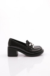 Dgn Taş Tokali Loafer Kadın Ayakkabi Siyah 3214535 - DGN