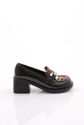 Dgn Taş Tokali Loafer Kadın Ayakkabi Siyah 3214535 - DGN