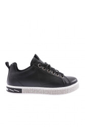 Dgn 22515-22510 Kadin Kürklü Sneakers Ayakkabi Siyah 