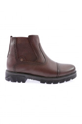 Dgn Erkek Strech Detaylı Sneakers Bot Taba Hakiki Deri 3621022696 - DGN