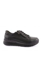 Dgn 3660-23Y Erkek Fermuarli Comfort Ayakkabı Siyah 