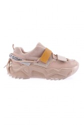 DGN KADIN MEGA KALIN TABAN SİMLİ CIRTLI SNEAKERS AYAKKABI Bej 762513138 - DGN