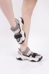 DGN KADIN MEGA KALIN TABAN SİMLİ CIRTLI SNEAKERS AYAKKABI Siyah 762513138 - DGN