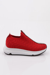 Dgn 765 Kadin Taş Eritli Sneaker Kırmızı 