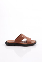 Dgn Deri Comfort Rahat Taban Erkek Terlik 809 Taba Deri 911037101 - DGN