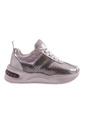Dgn K305 Kadin Sneakers Ayakkabi Gümüş 