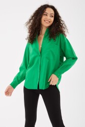 Fashion Friends 23Y-Gml0357K1 Kadın Gömlek Yeşil 