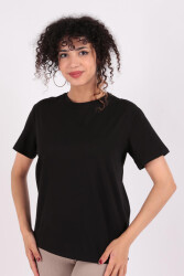Fashion Friends 23Y-Tst0806K1 Kadın T-Shirt Siyah 