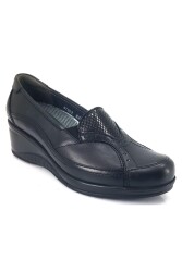 FORELLİ 57603-G KADIN HALLUX VALGUS YAPILI DOLGU TABAN AYAKKABI 20K Siyah - FORELLİ