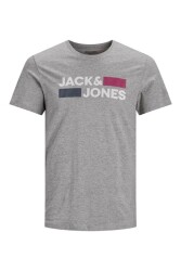 Jack & Jones 12151955 Jjecorp Logo Tee Ss O-Neck Noos Erkek T-Shirt Gri - JACK&JONES