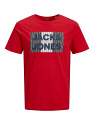 Jack & Jones 12151955 Jjecorp Logo Tee Ss O-Neck Noos Erkek T-Shirt Kırmızı - JACK&JONES