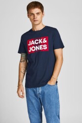 Jack & Jones 12151955 Jjecorp Logo Tee Ss O-Neck Noos Erkek T-Shirt Lacivert - JACK&JONES