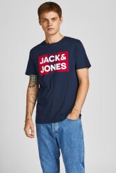 Jack & Jones 12151955 Jjecorp Logo Tee Ss O-Neck Noos Erkek T-Shirt Lacivert 