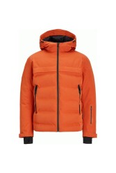 Jack & Jones 12225287-Fw Jcotarwın Puffer Erkek Kaban Turuncu - JACK&JONES
