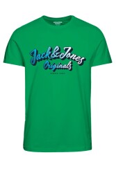 Jack & Jones 12238135-23Y Jortone Tee Ss Crew Neck Fst Erkek T-Shirt Yeşil 