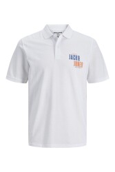 Jack & Jones 12238473-23Y Jcocoast Polo Ss Fst Erkek T-Shirt Beyaz 