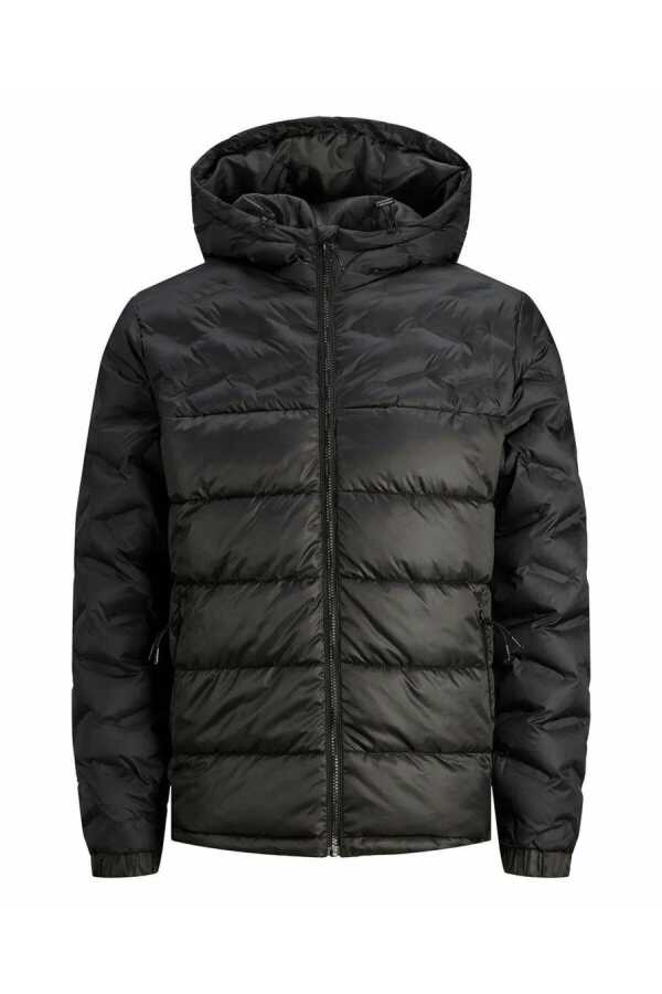 Jack Jones 12238903 Fw Jorheat Qu lted Jacket Erkek Mont Siyah