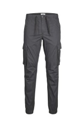 Jack & Jones 12242264 Jpstkane Jjnoah Cuffed Cargo Noos Ss Erkek Pantolon Siyah - JACK&JONES