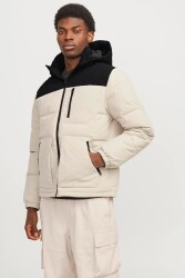 Jack & Jones 12258416 Jjeotto Puffer Jacket Sn Erkek Şişme Mont Krem - JACK&JONES