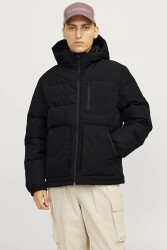 Jack & Jones 12258416 Jjeotto Puffer Jacket Sn Erkek Şişme Mont Siyah - JACK&JONES