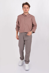 Lacarino 7791 Jogger Erkek Pantolon Kahverengi - LACARINO