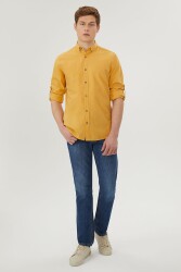 Loft Lf2027896-22Y Erkek Uzun Kol Gömlek Sarı 
