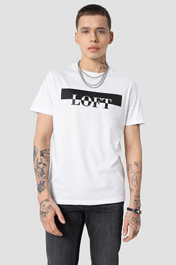 Loft Lf2032083 23Y Erkek T Shirt Beyaz DGN Online