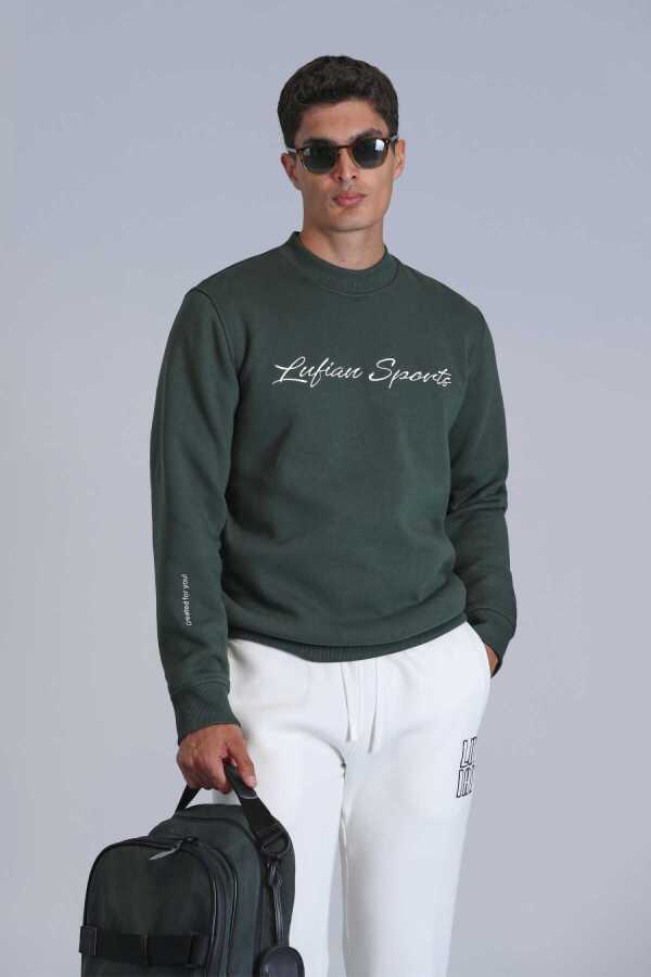 Lufian 112030137 Loved Erkek Sweat Sh rt Ye il 112030137 DGN Online