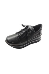 Mammamia D23Ka-6375 Kadın Deri Casual Ayakkabı Siyah 