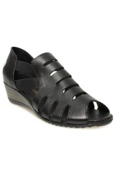 Mammamia D24Ya-280 Kadın Deri Casual Ayakkabı Siyah 