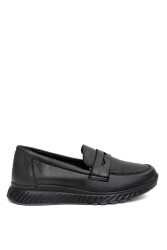 Mammamia D24Ya-3070 Kadın Deri Loafer Ayakkabı Siyah 