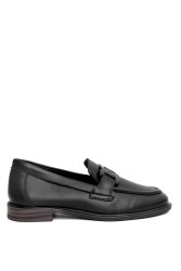 Mammamia D24Ya-3235 Kadın Deri Loafer Ayakkabı Siyah 